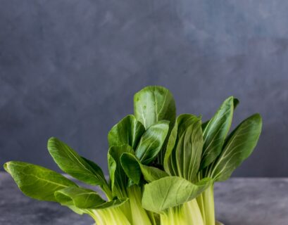 green vegetable on plate