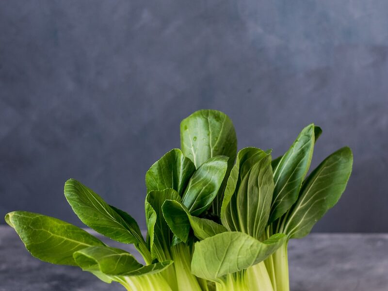 green vegetable on plate