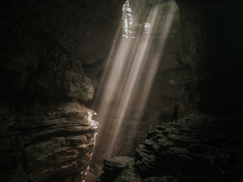 brown cave